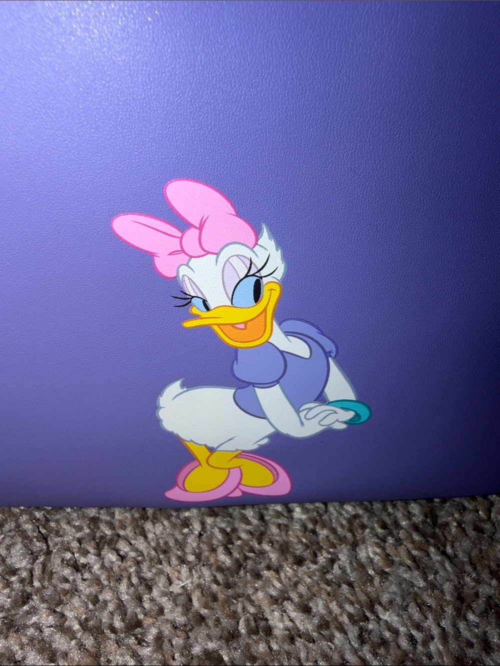 NWT Loungefly Disney Daisy Duck 85th Anniversary Sequin Cosplay Mini Backpack - Picture 9 of 12